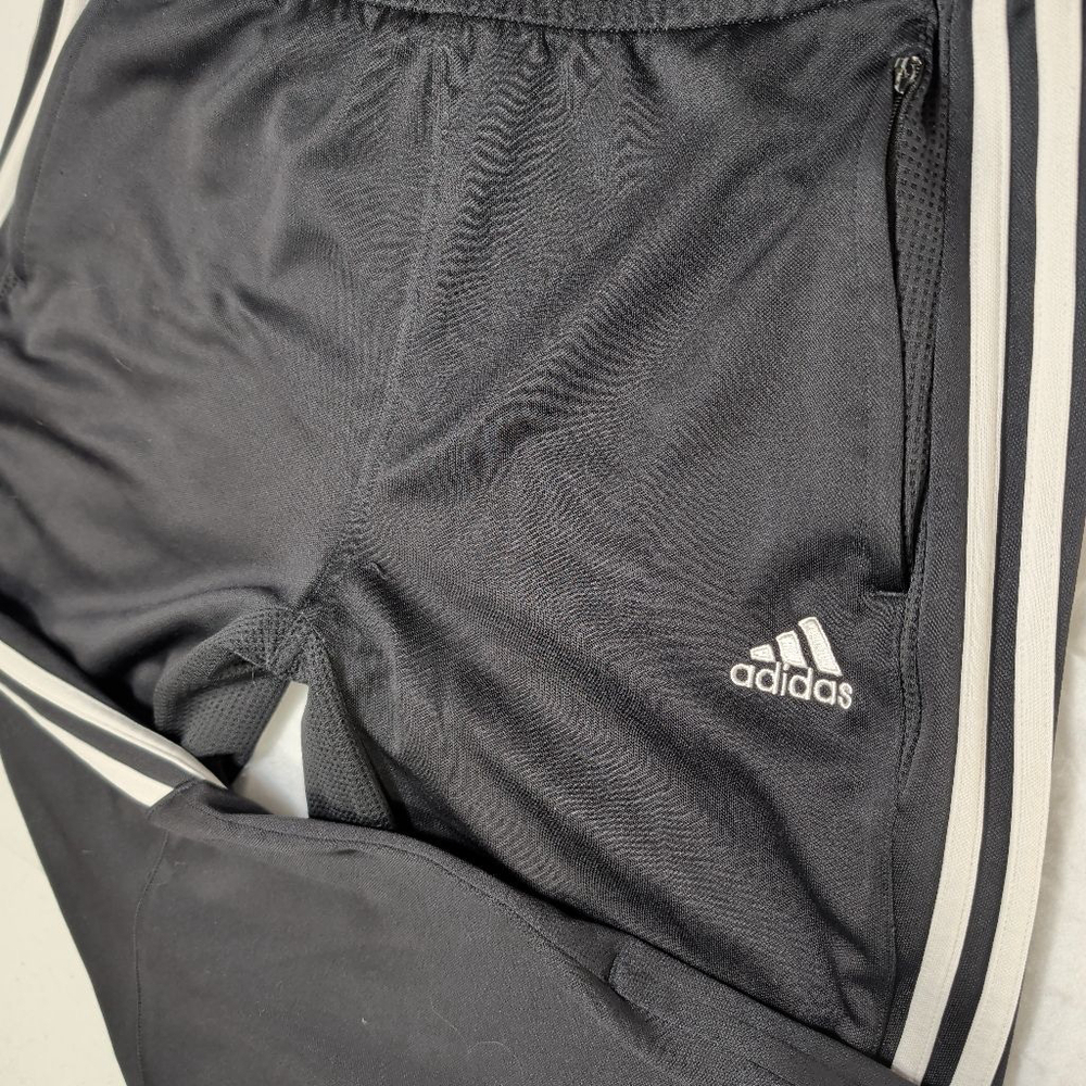 Women's Adidas Black and White Track Pants Size M - Picture 2 of 11